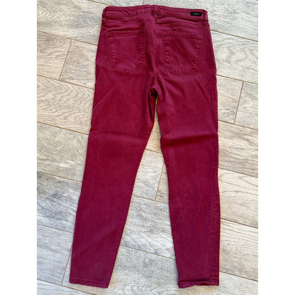 Liverpool Jeans 6 / 28 Petite 6P Skinny Pants‎ Mulberry Red Stretch Jean